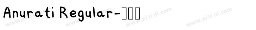 Anurati Regular字体转换